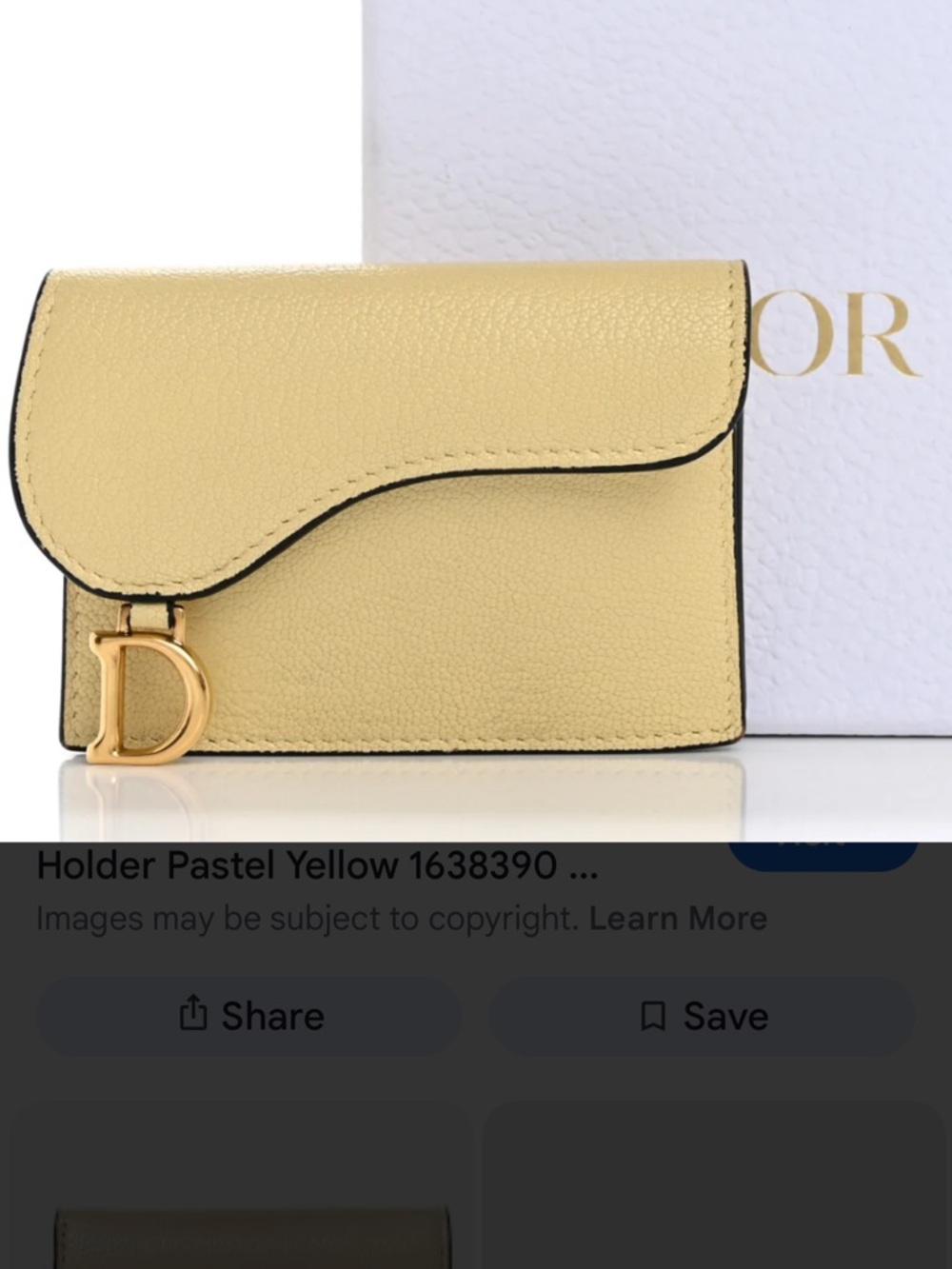 Christian Dior Mini Saddle Lotus Wallet